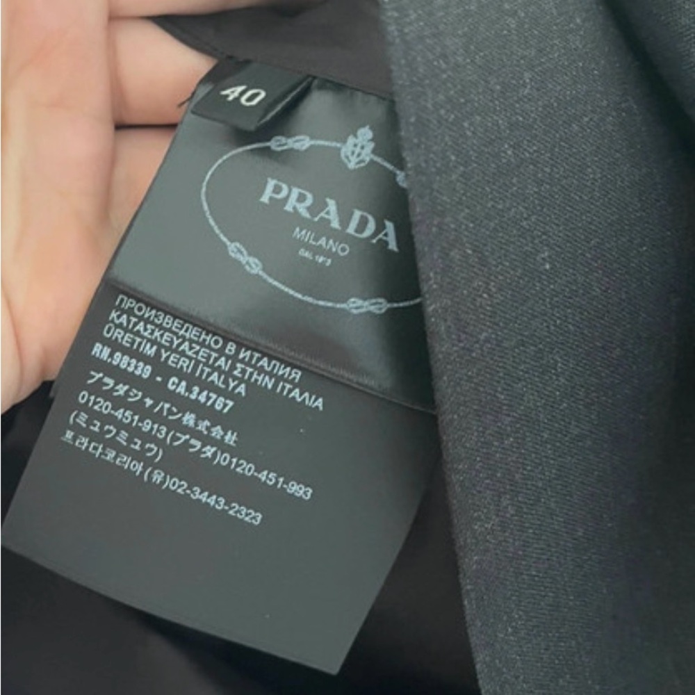 NWT Prada Charcoal Wool Pinafore Dress IT size 40 - Picture 3 of 5